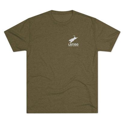 Latigo Cowboy Latigo Simple Unisex Tri-Blend Crew Tee T-Shirt Tri-Blend Military Green / S