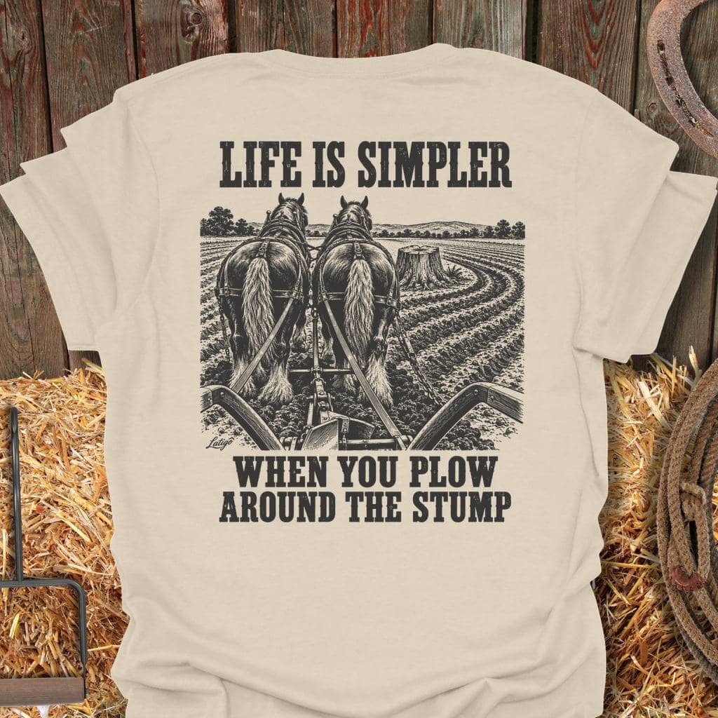 Latigo Cowboy Life Is Simpler Tee T-Shirt S / Natural