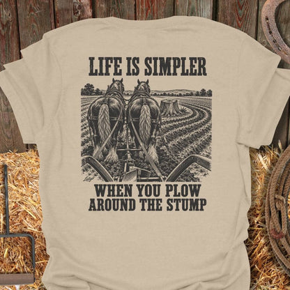 Latigo Cowboy Life Is Simpler Tee T-Shirt S / Sand