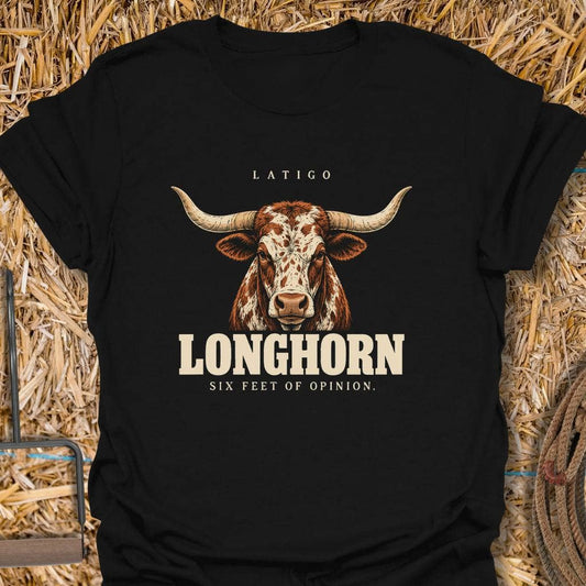 Latigo Cowboy Longhorn Tee T-Shirt S / Black