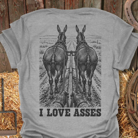 Latigo Cowboy Love Asses Tee T-Shirt Sport Grey / S