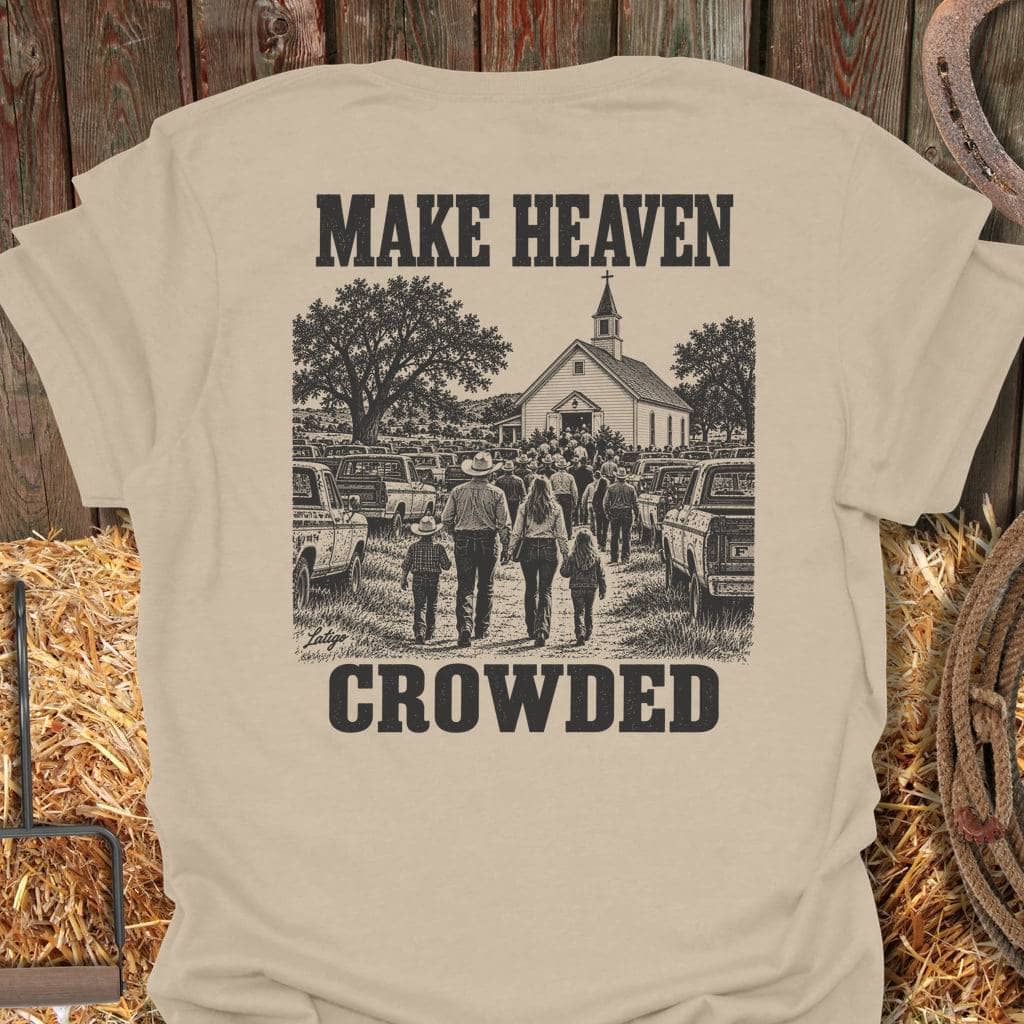 Latigo Cowboy Make Heaven Crowded Tee T-Shirt S / Sand