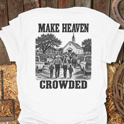 Latigo Cowboy Make Heaven Crowded Tee T-Shirt S / White