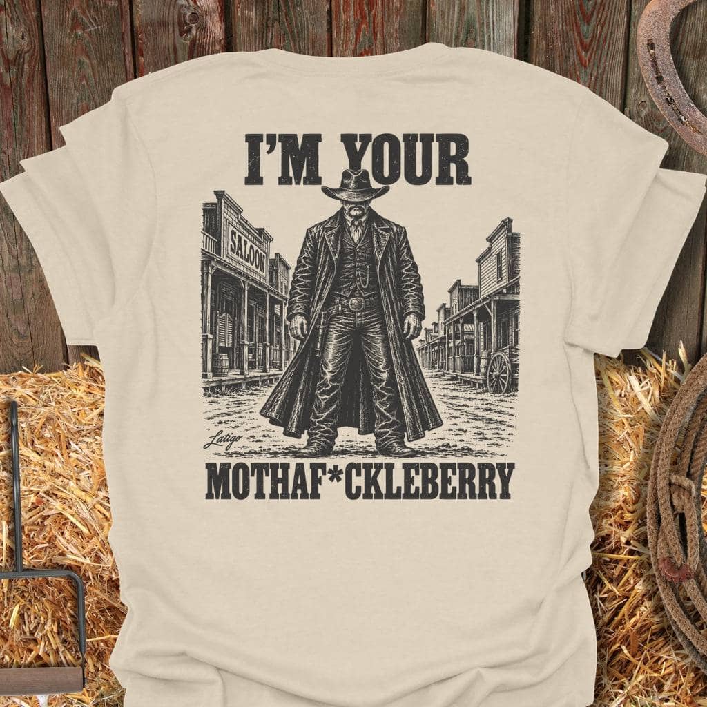 Latigo Cowboy Mothaf*ckleberry Tee T-Shirt S / Natural