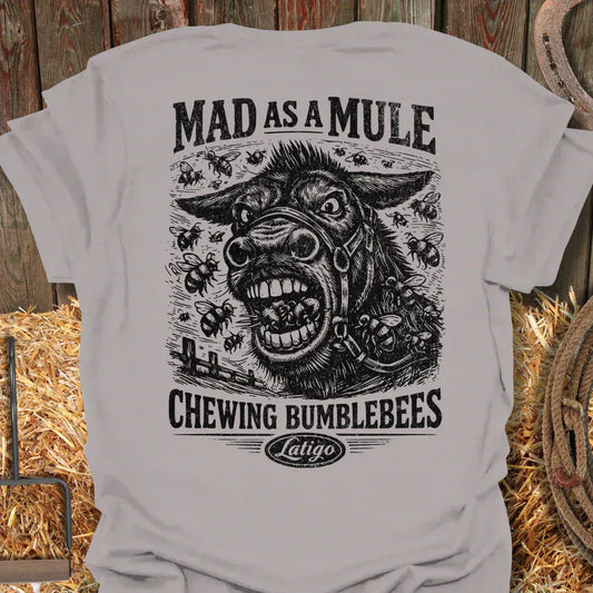 Latigo Cowboy Mule Tee Ice Grey / S
