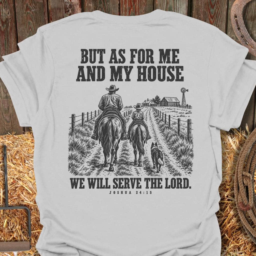 Latigo Cowboy My House Tee T-Shirt S / Ice Grey
