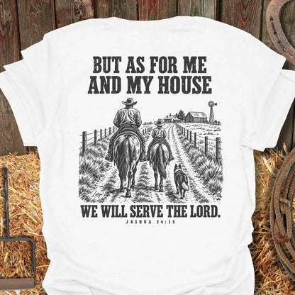 Latigo Cowboy My House Tee T-Shirt S / White