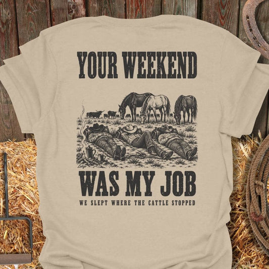 Latigo Cowboy My Job Tee T-Shirt Sand / S