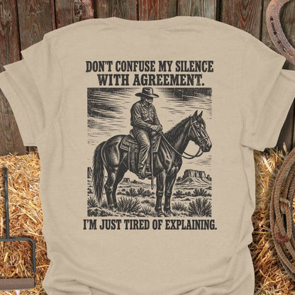 Latigo Cowboy My Silence Tee T-Shirt S / Sand