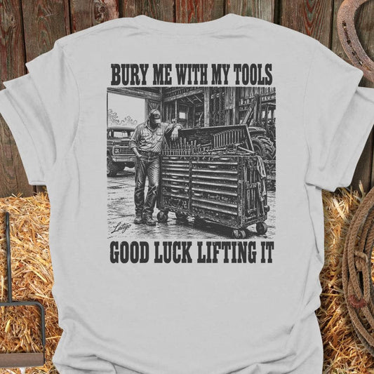Latigo Cowboy My Tools Tee T-Shirt S / Ice Grey