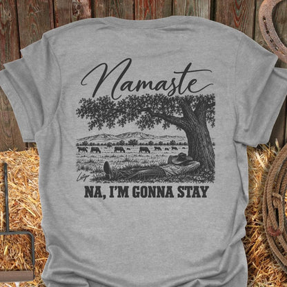 Latigo Cowboy Namaste Tee T-Shirt S / Sport Grey