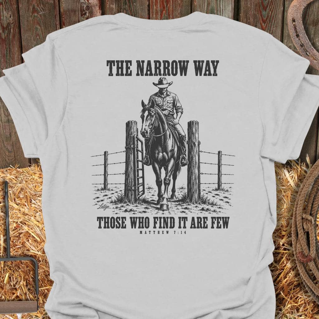 Latigo Cowboy Narrow Way Tee T-Shirt S / Ice Grey
