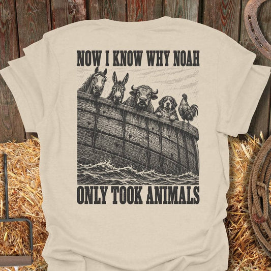 Latigo Cowboy Noah's Ark Tee T-Shirt Natural / S