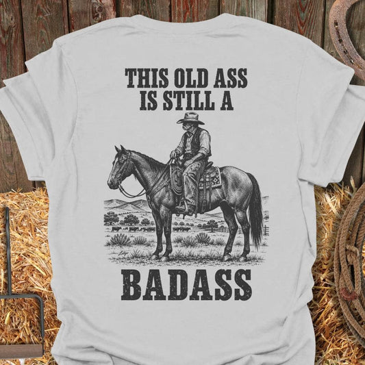 Latigo Cowboy Old Badass Tee T-Shirt S / Ice Grey
