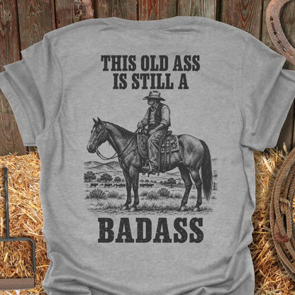 Latigo Cowboy Old Badass Tee T-Shirt S / Sport Grey