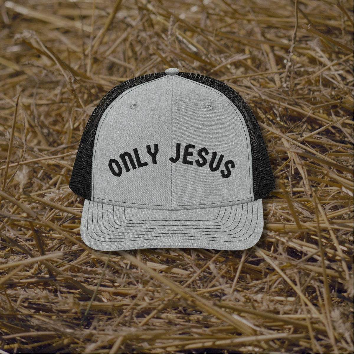 Latigo Cowboy Only Jesus Trucker Hat