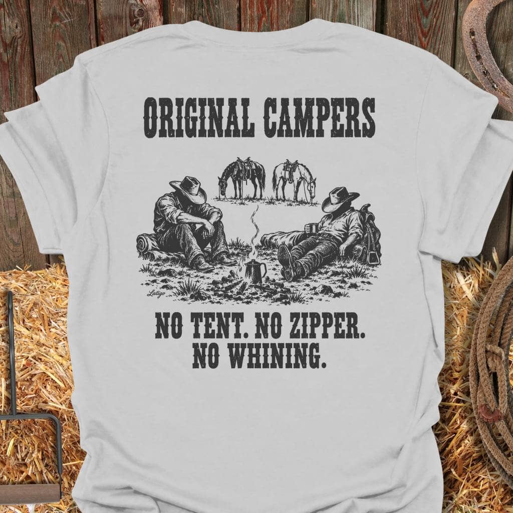 Latigo Cowboy Original Campers Tee T-Shirt Ice Grey / S