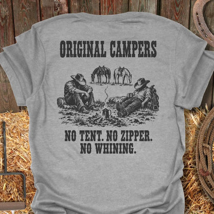 Latigo Cowboy Original Campers Tee T-Shirt Sport Grey / S
