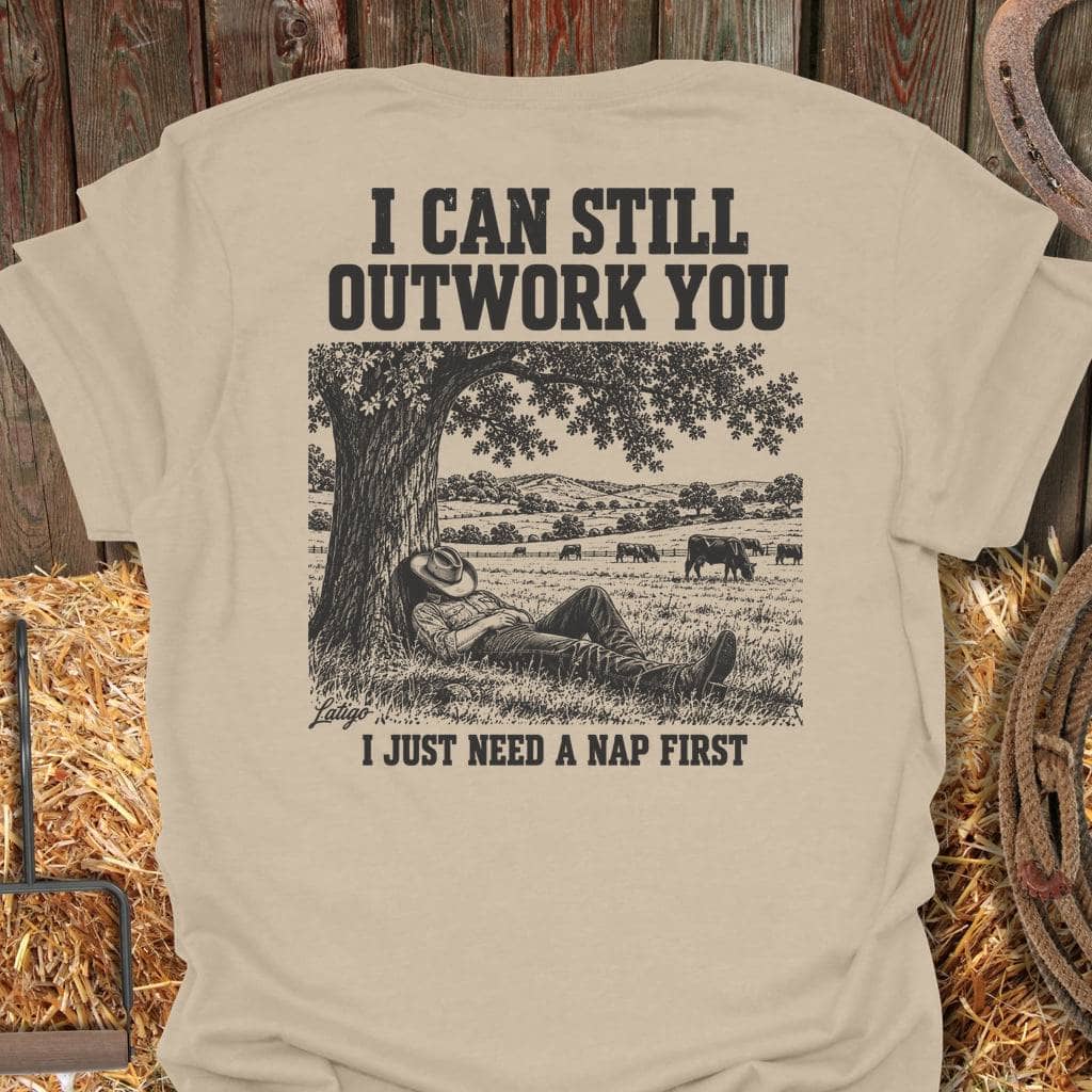 Latigo Cowboy Outwork You Tee T-Shirt S / Sand