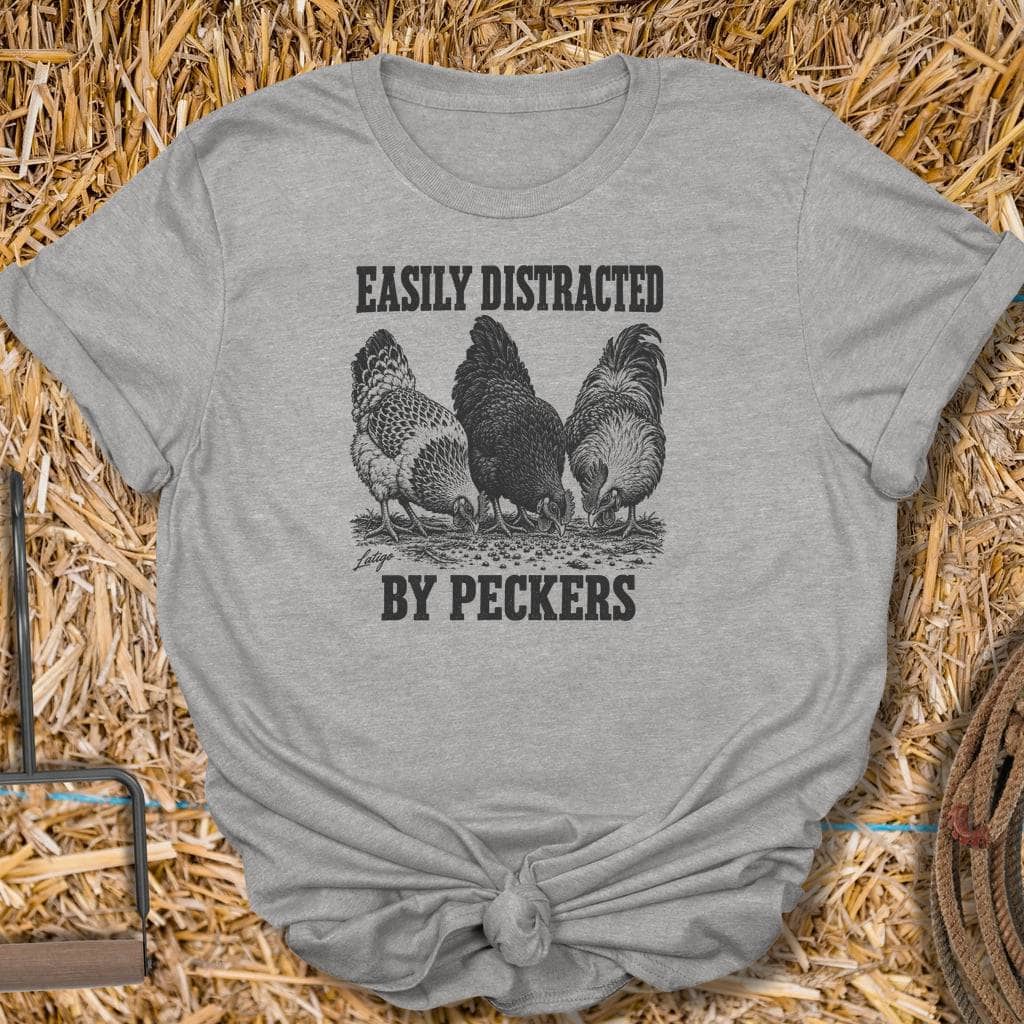 Latigo Cowboy Peckers Tee T-Shirt S / Sport Grey