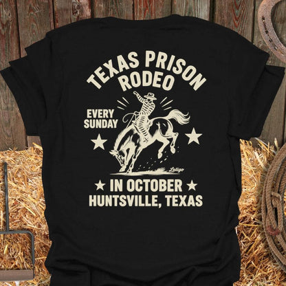 Latigo Cowboy Prison Rodeo Tee T-Shirt Black / S