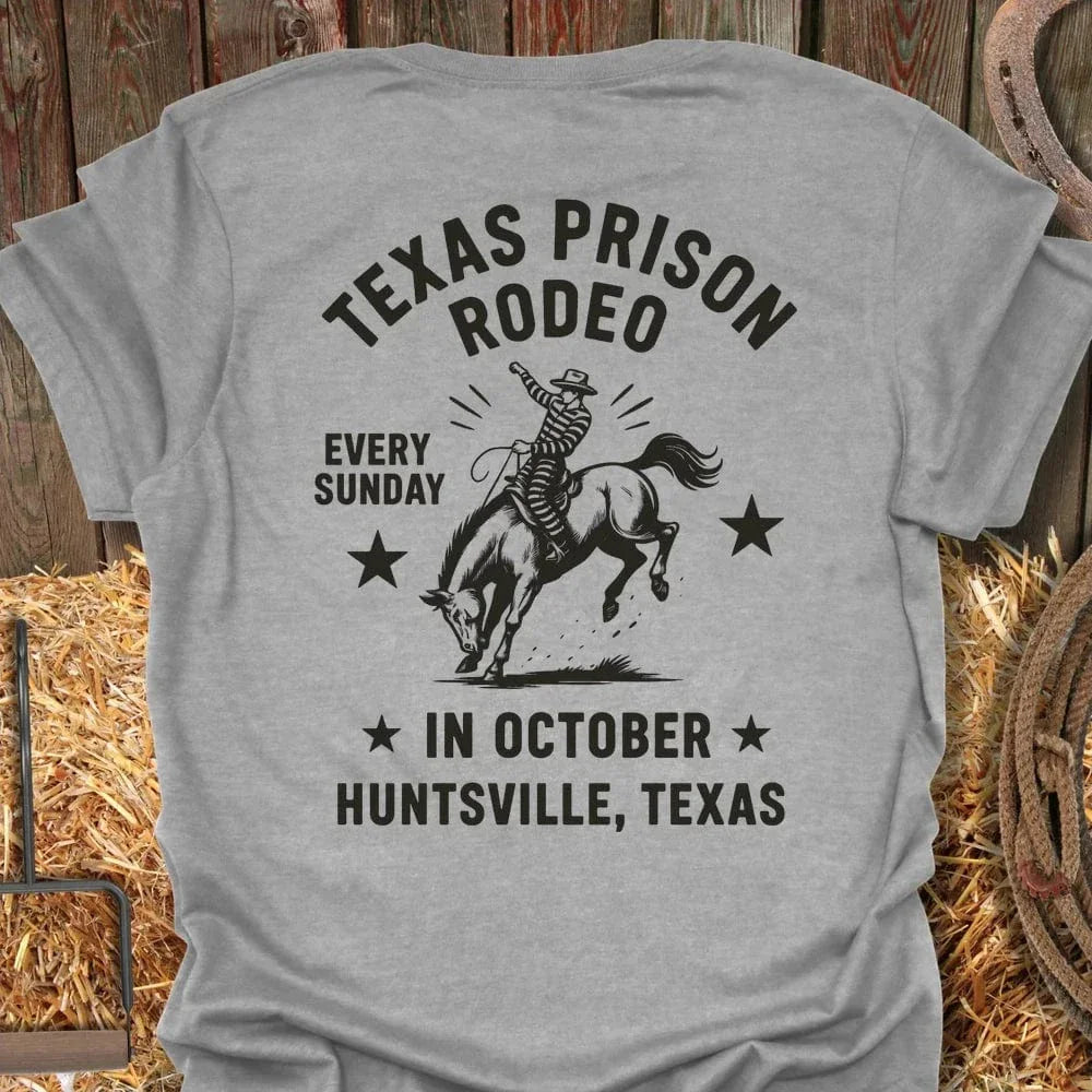 Latigo Cowboy Prison Rodeo Tee T-Shirt Sport Grey / S