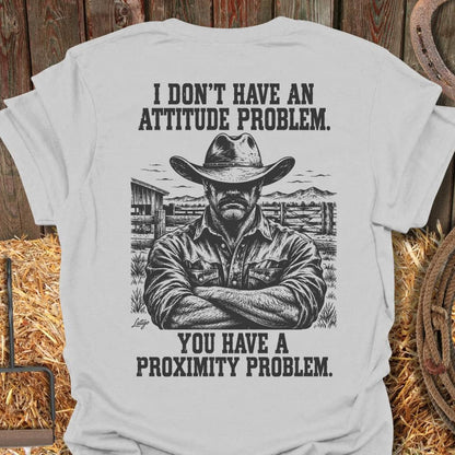Latigo Cowboy Proximity Problem Tee T-Shirt S / Ice Grey