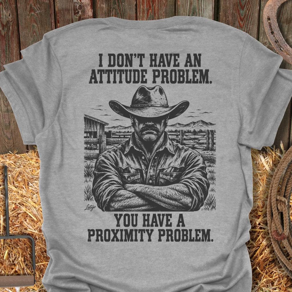 Latigo Cowboy Proximity Problem Tee T-Shirt S / Sport Grey