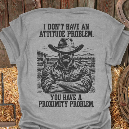 Latigo Cowboy Proximity Problem Tee T-Shirt S / Sport Grey