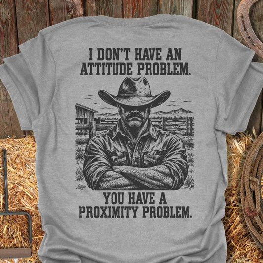 Latigo Cowboy Proximity Problem Tee T-Shirt S / Sport Grey