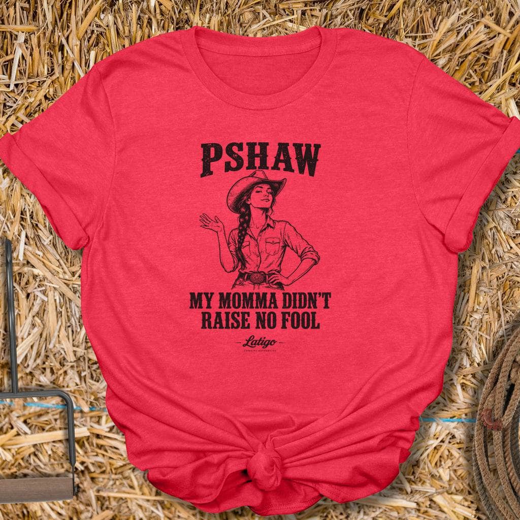 Latigo Cowboy Pshaw Tee T-Shirt S / Heather Red