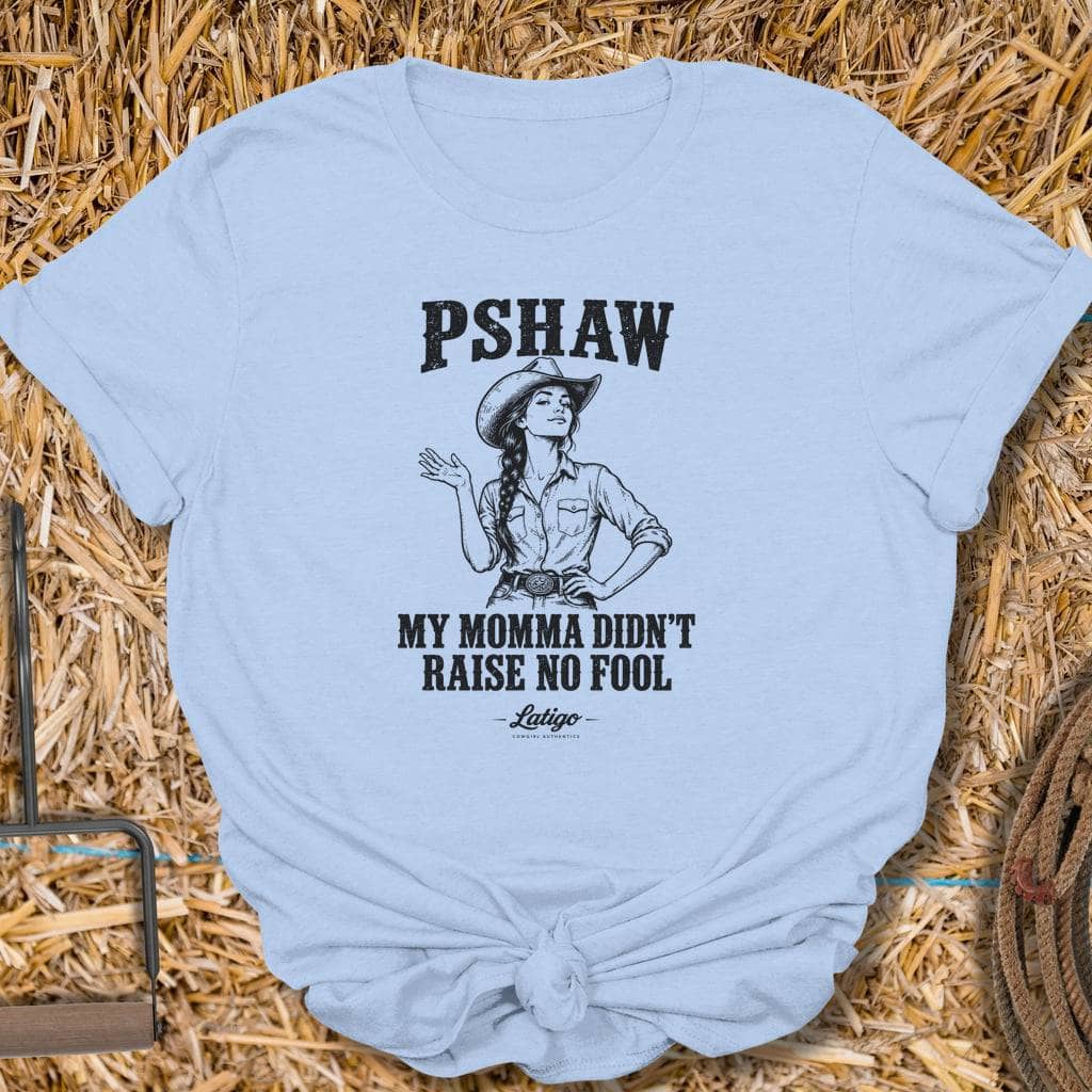 Latigo Cowboy Pshaw Tee T-Shirt S / Light Blue