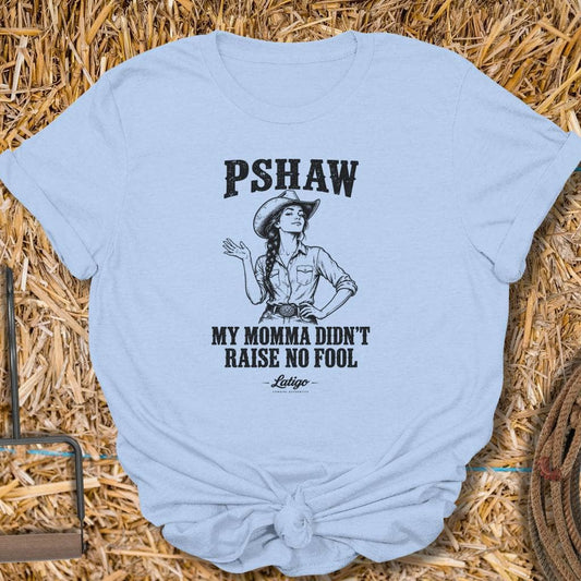 Latigo Cowboy Pshaw Tee T-Shirt S / Light Blue