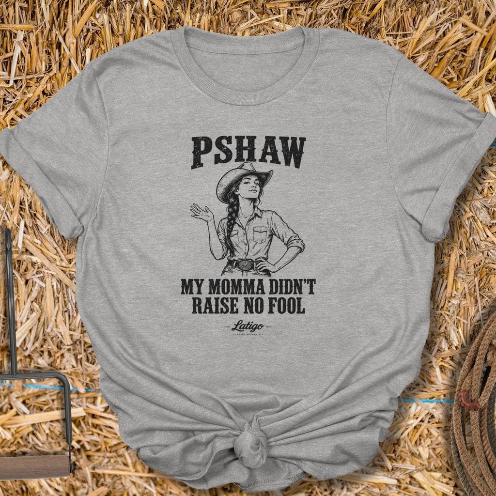 Latigo Cowboy Pshaw Tee T-Shirt S / Sport Grey