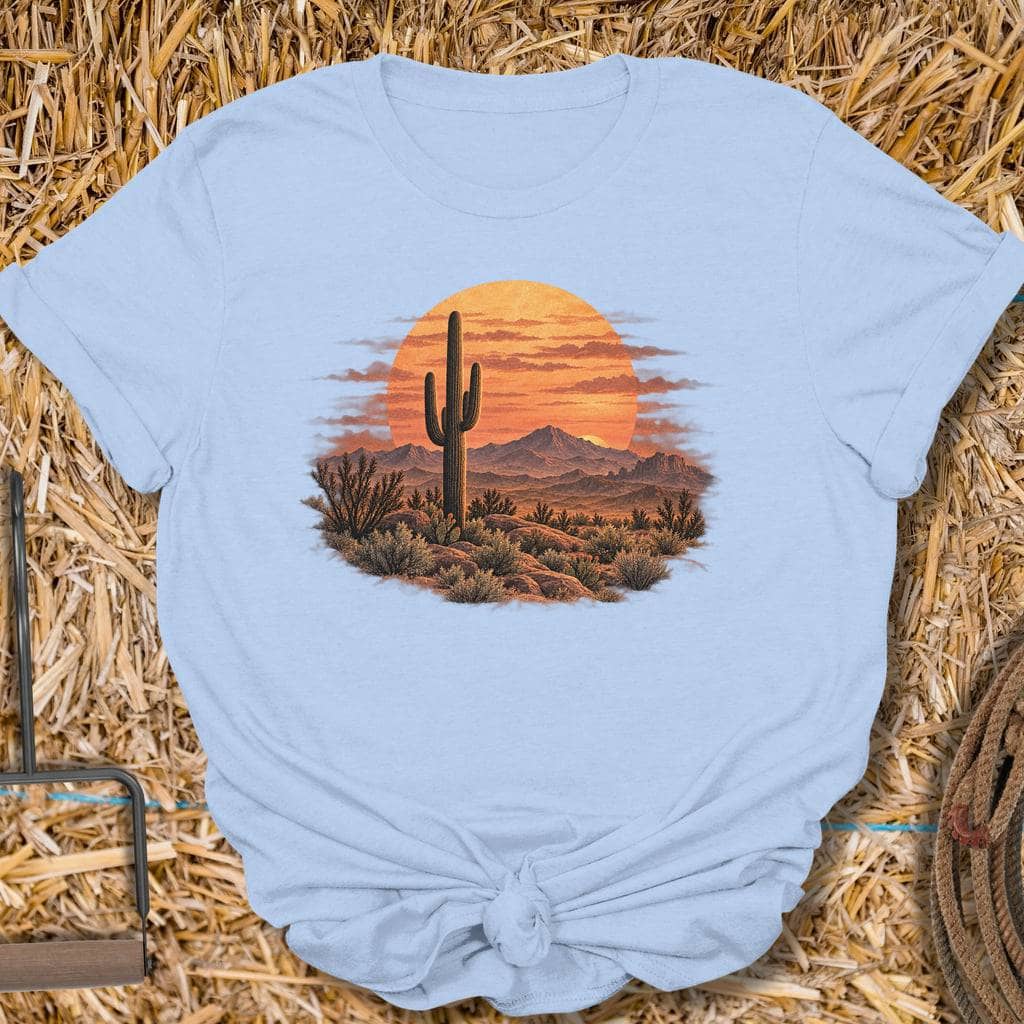 Latigo Cowboy Quiet Time Tee T-Shirt S / Light Blue