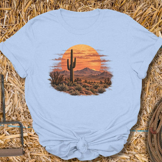 Latigo Cowboy Quiet Time Tee T-Shirt S / Light Blue