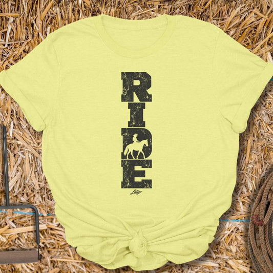 Latigo Cowboy Ride Tee T-Shirt S / Cornsilk
