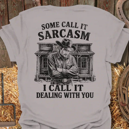 Latigo Cowboy Sarcasm  Tee Ice Grey / S