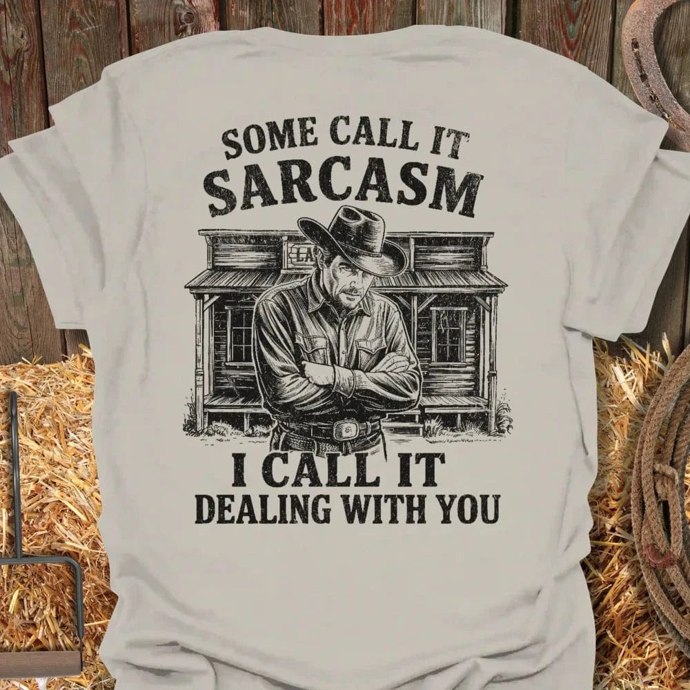 Latigo Cowboy Sarcasm  Tee Natural / S