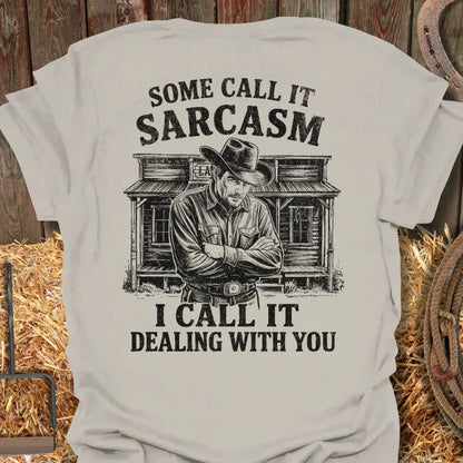 Latigo Cowboy Sarcasm  Tee Natural / S