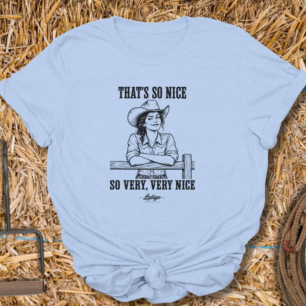 Latigo Cowboy So Nice Tee T-Shirt S / Light Blue