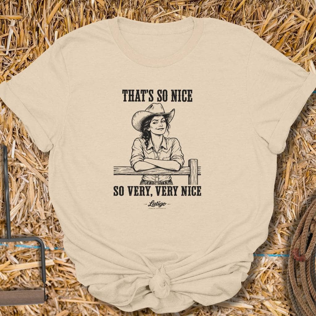 Latigo Cowboy So Nice Tee T-Shirt S / Sand