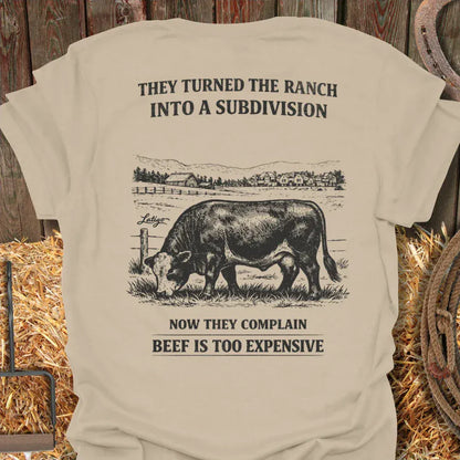 Latigo Cowboy Subdivision to Ranch Tee T-Shirt Sand / S