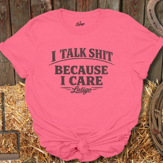 Latigo Cowboy Talk S*hit Tee Coral Silk / S