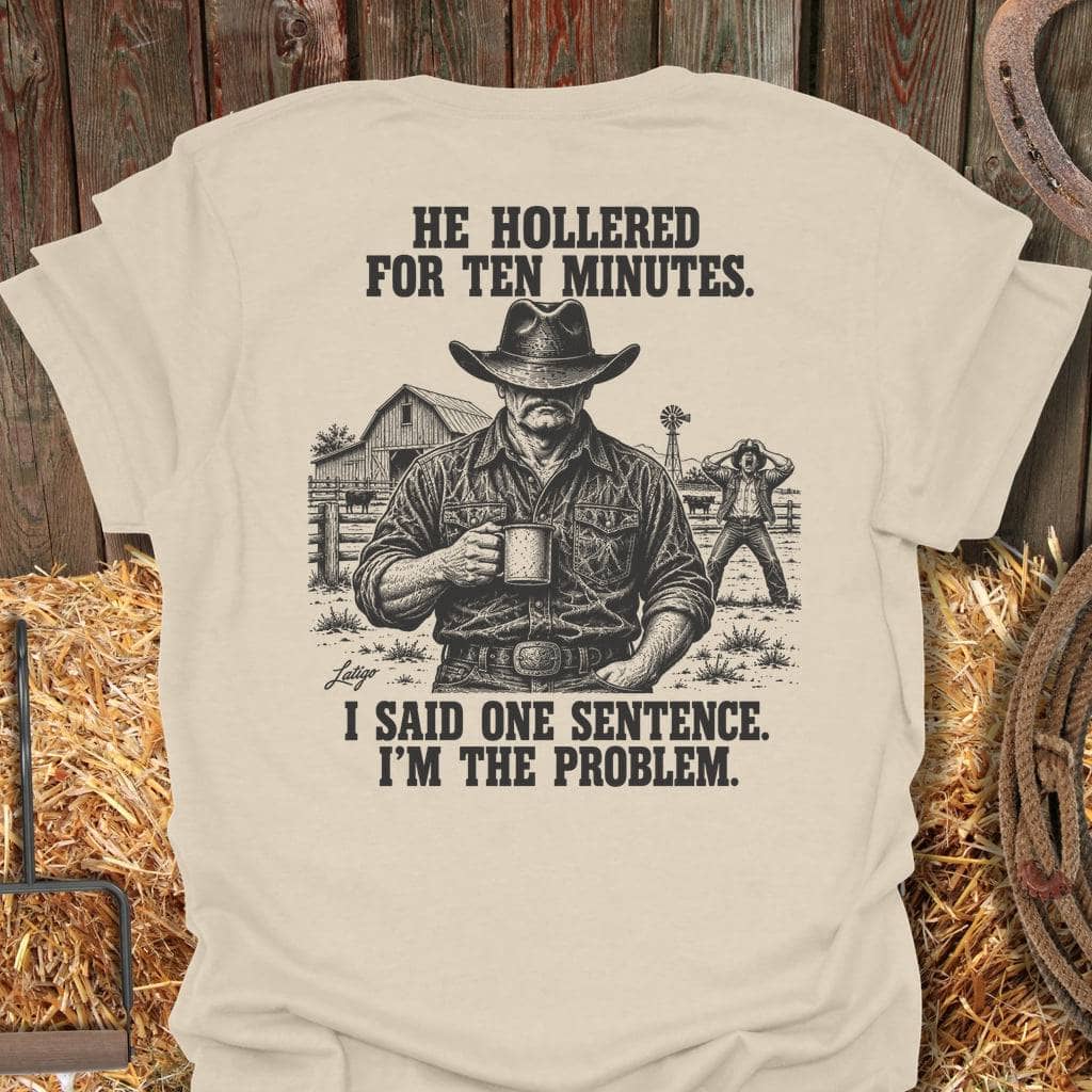 Latigo Cowboy The Problem Tee T-Shirt S / Natural