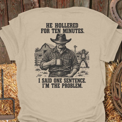 Latigo Cowboy The Problem Tee T-Shirt S / Sand