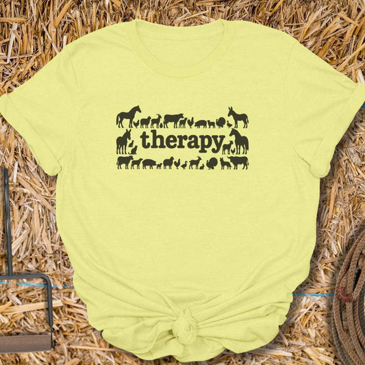 Latigo Cowboy Therapy Tee T-Shirt Cornsilk / S