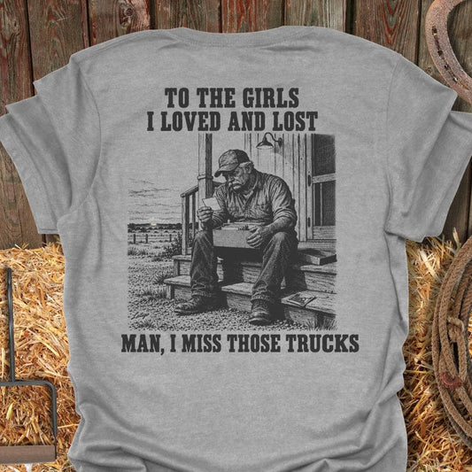 Latigo Cowboy Those Trucks Tee T-Shirt Sport Grey / S