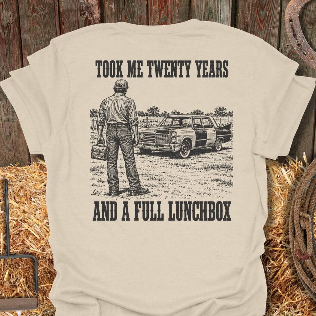 Latigo Cowboy Twenty Years Tee T-Shirt S / Natural