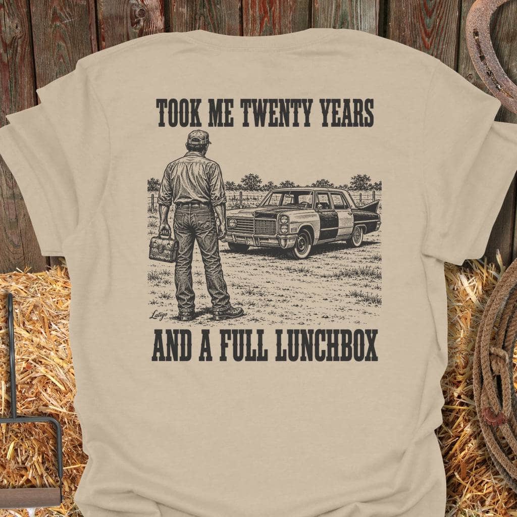 Latigo Cowboy Twenty Years Tee T-Shirt S / Sand